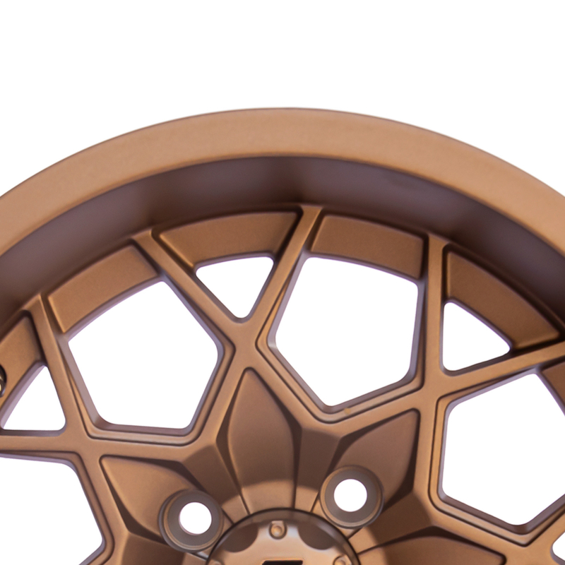 12 / L'aluminium en bronze de chariot de golf de 14 pouces roule PCD du modèle -25 ET 101,6 du boulon 4X4