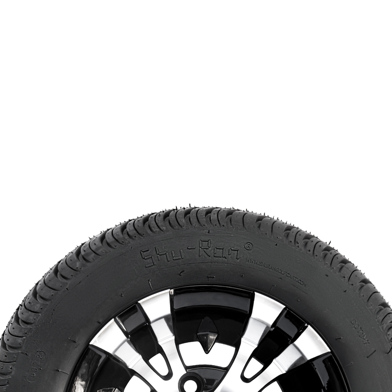 Roue de chariot de golf de 10 pouces et boulon de la compensation 4x4 de 205/50-10 DOT Street Tire Combo -25 (101.6mm)