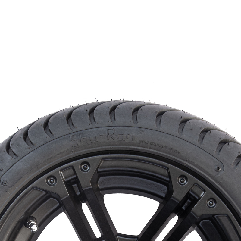 12x7 Matte Black Golf Cart Wheel fatiguent le pneu combiné 101,6 PCD combinés du profil bas 215/35-12