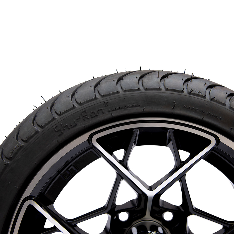 Roues de chariot de golf Shu-Ran et pneus 225/30-14 13 kg DOT approuvé