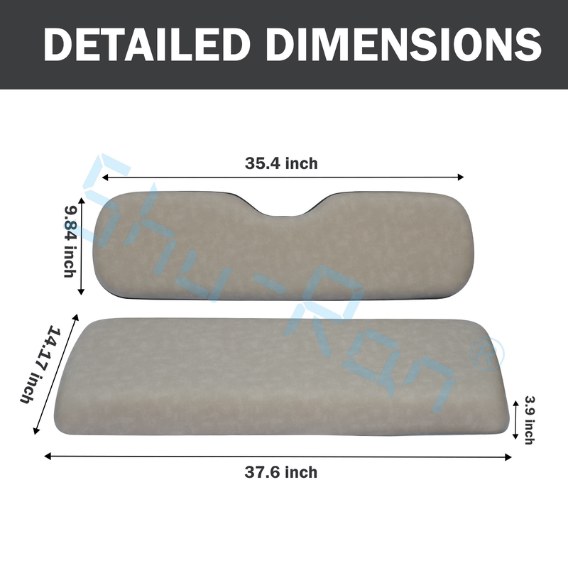 Couches de siège arrière en cuir en PU en mousse de mémoire pour EZGO Club Car YMH