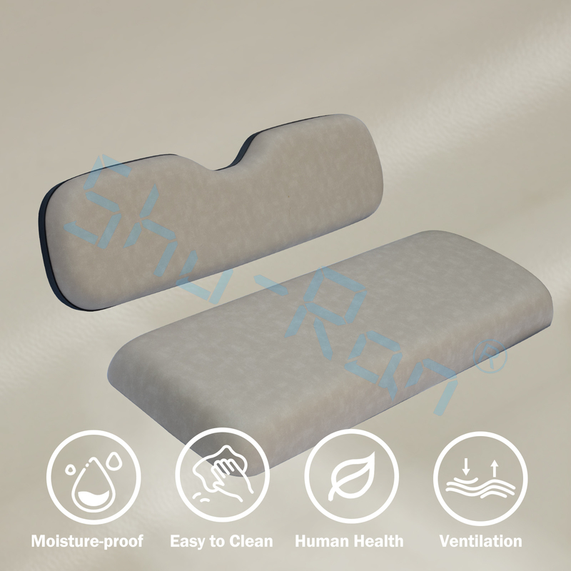 Couches de siège arrière en cuir en PU en mousse de mémoire pour EZGO Club Car YMH