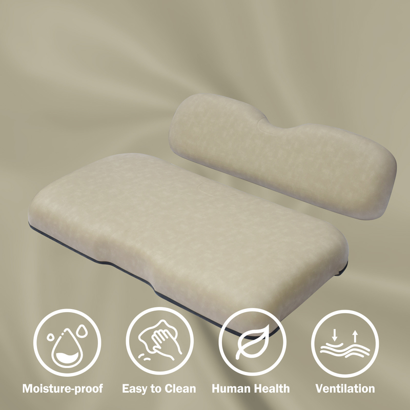 Coussins de siège avant pour chariot de golf Shuran Blanc pour EZGO RXV Taille standard