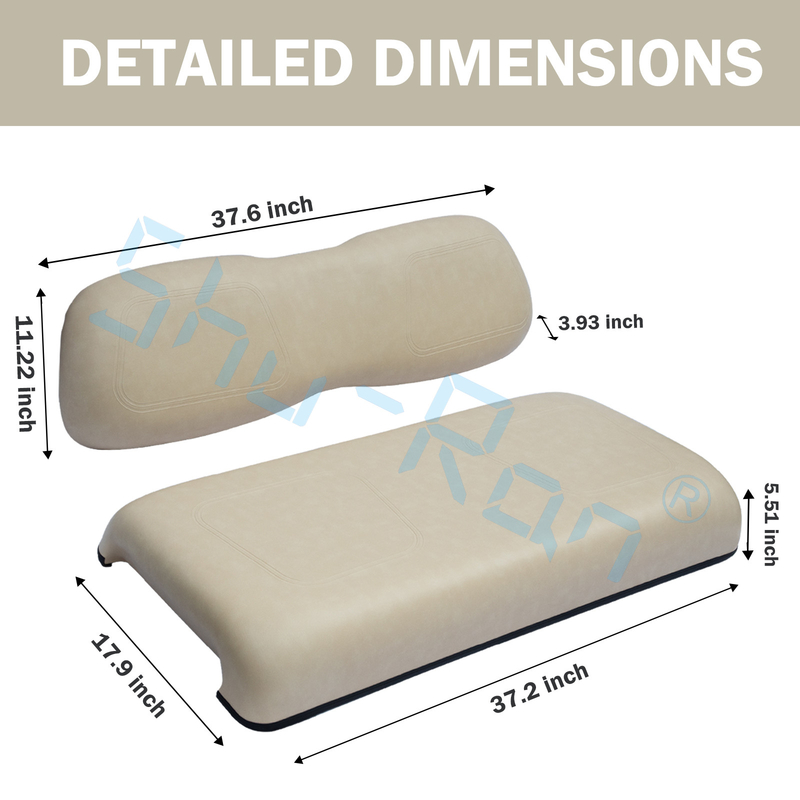 Remplacement de sièges pour chariot de golf durable siège avant bas & siège arrière assemblage pour voiture de club DS