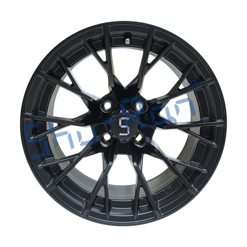 Shuran Nouveau 14' Jantes Matte Noir Aluminium Voiture de Golf Roue 14x7 Universal 4 Bolt Modèle