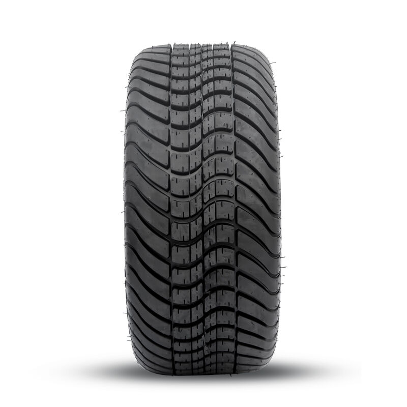 Les roues et les pneus de 12 pouces de chariot de golf sont assemblés avec des capuchons en S et des écrous en chrome adaptés aux chariots de golf Ezgo Yamaha