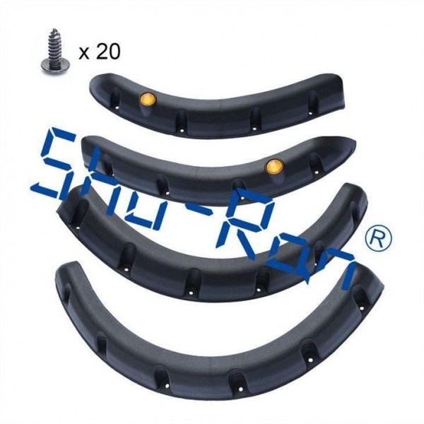 Arrière de chariot de golf et Front Fender Flares For Yamaha noirs, ensemble de 4