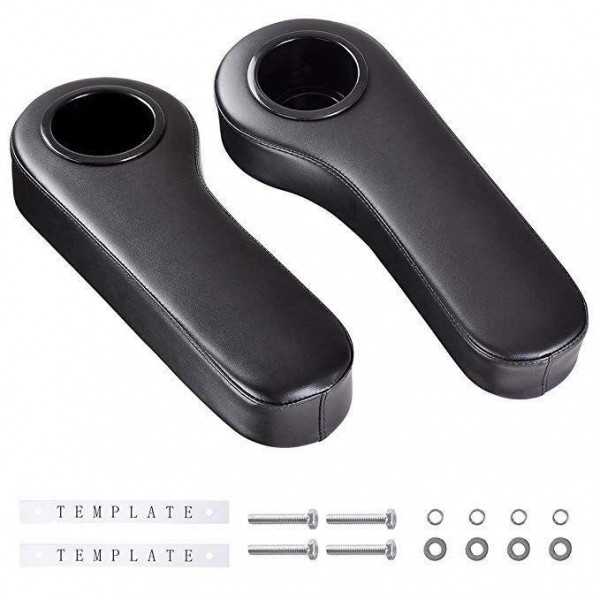 L'accoudoir de chariot de golf pour le kit de Seat arrière de chariot de golf, arment le repos avec le support de tasse aucun perçage exigé