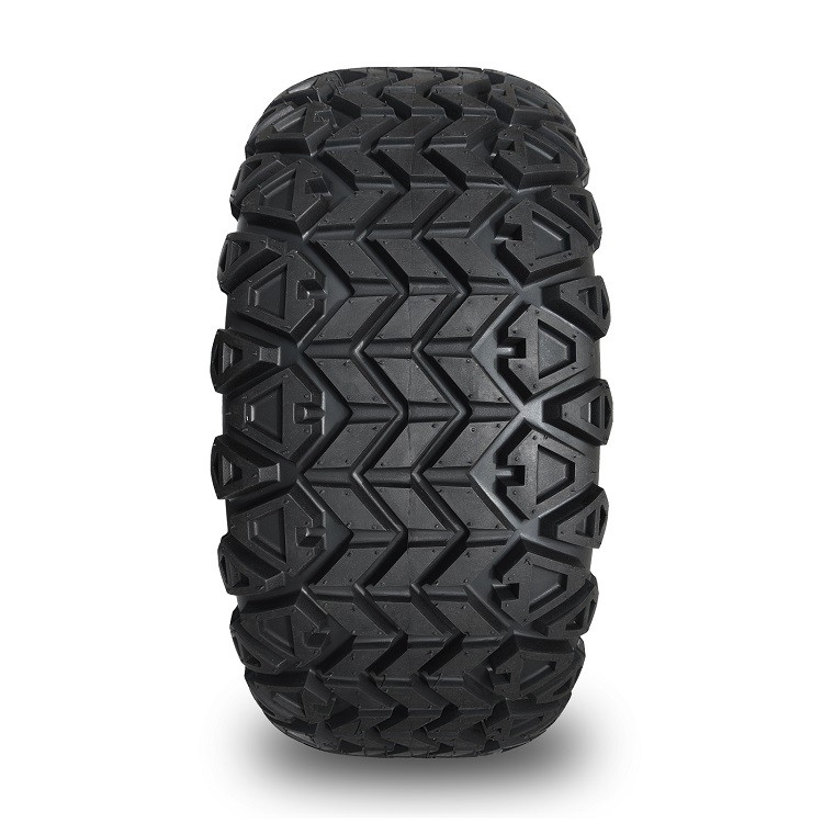 Le golf transportent en charrette les roues noires brillantes de 14 pouces et le 22x10-14 DOT Tires avec les écrous centraux de chapeau et de crochet
