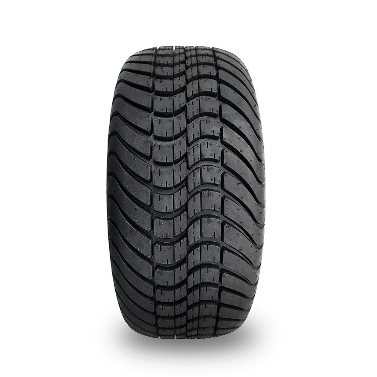 Roues et pneus en aluminium noirs de chariot de golf de 12 pouces 215 35 12 avec 8 rais