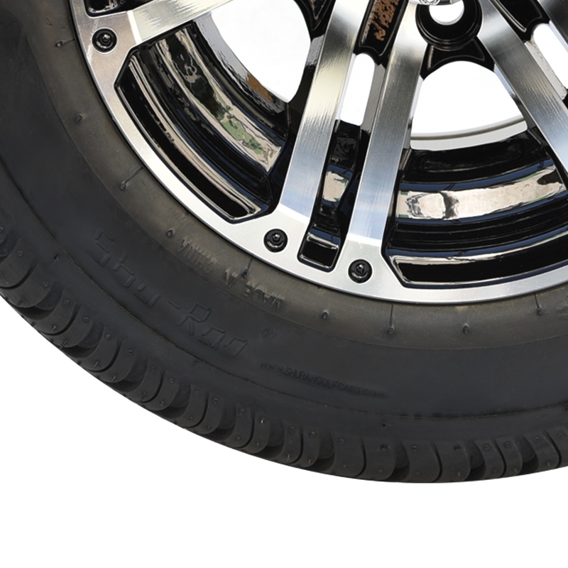 Roue de chariot de golf de 10 pouces et boulon de la compensation 4x4 de 205/50-10 DOT Street Tire Combo -25 (101.6mm)