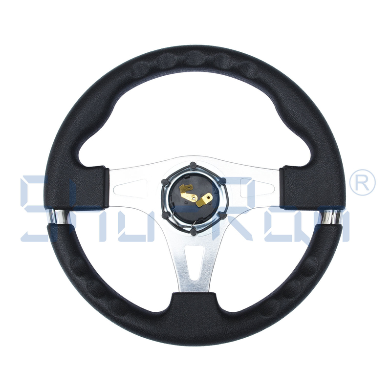 Volant fait sur commande rouge du chariot de golf F1 pour la voiture de club, l'EZGO, et le Yamaha