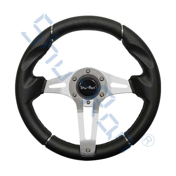 Poignée de noir de challengeur de chariot de golf/volant en aluminium de rais pour la voiture de club, l'EZGO, et le Yamaha