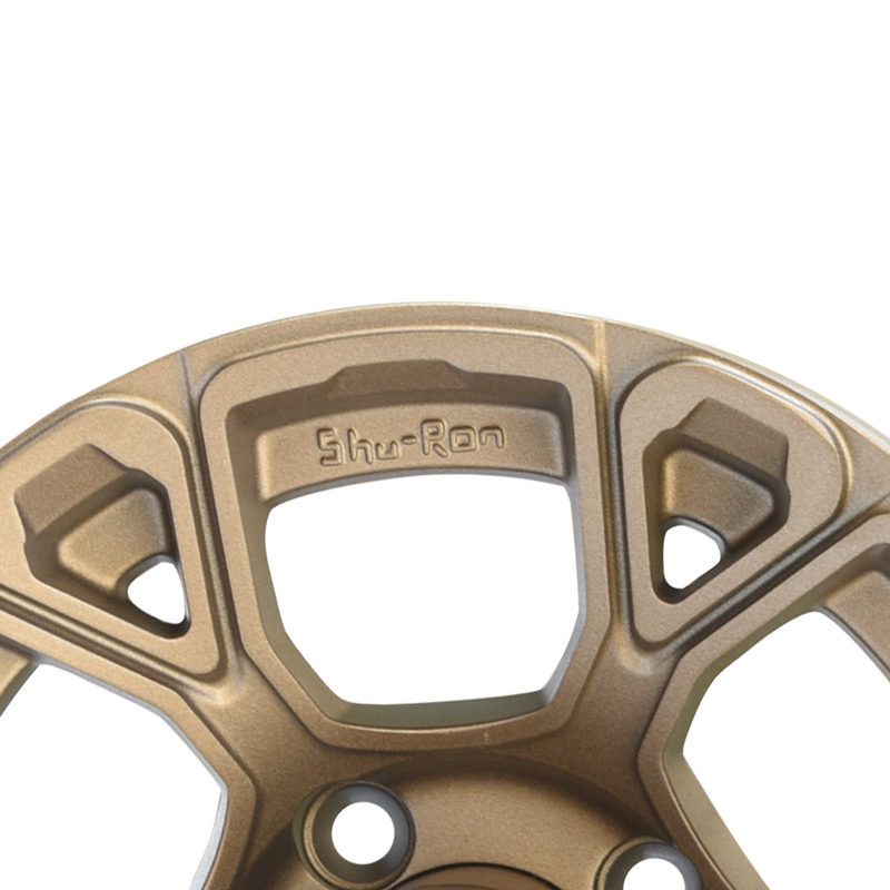 Les roues de chariot de golf de 12 pouces se bronzent ET le modèle 101,6 PCD de boulon de -25mm 4x4