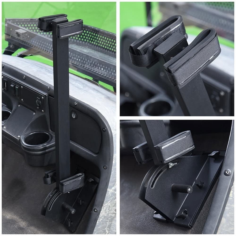 Le support d'arme à feu réglable universel de chariot de golf se tiennent vers le haut du support d'arme à feu, support vertical de deux armes à feu