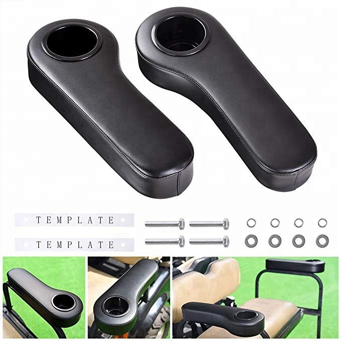 L'accoudoir de chariot de golf pour le kit de Seat arrière de chariot de golf, arment le repos avec le support de tasse aucun perçage exigé