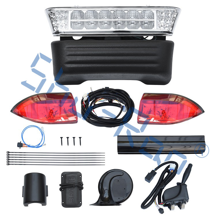 Le kit de luxe de lumière du chariot de golf LED pour le précédent, avec des clignotants de feu arrière de phare commutent le klaxon