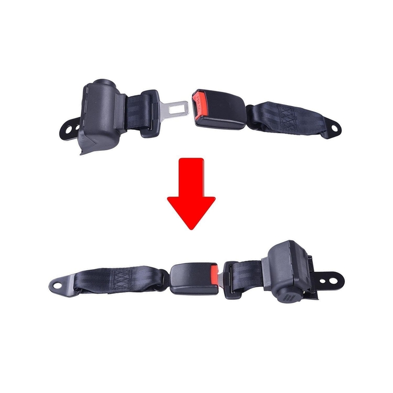 Le chariot de golf escamotable de 2 universels ceinture de sécurité la parenthèse Kit Compatible avec la voiture de club d'EZGO Yamaha